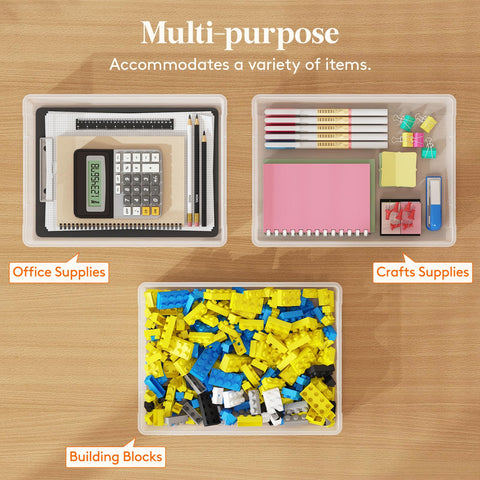 Lifewit A4 and letter-size storage open lid for quick paper access.