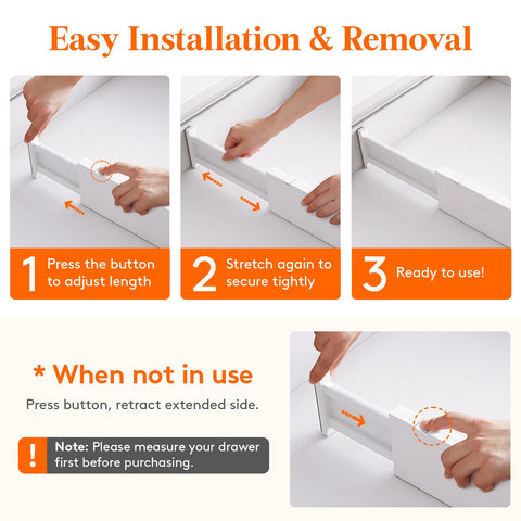 Lifewit ABS material with end protection prevents drawer scratches