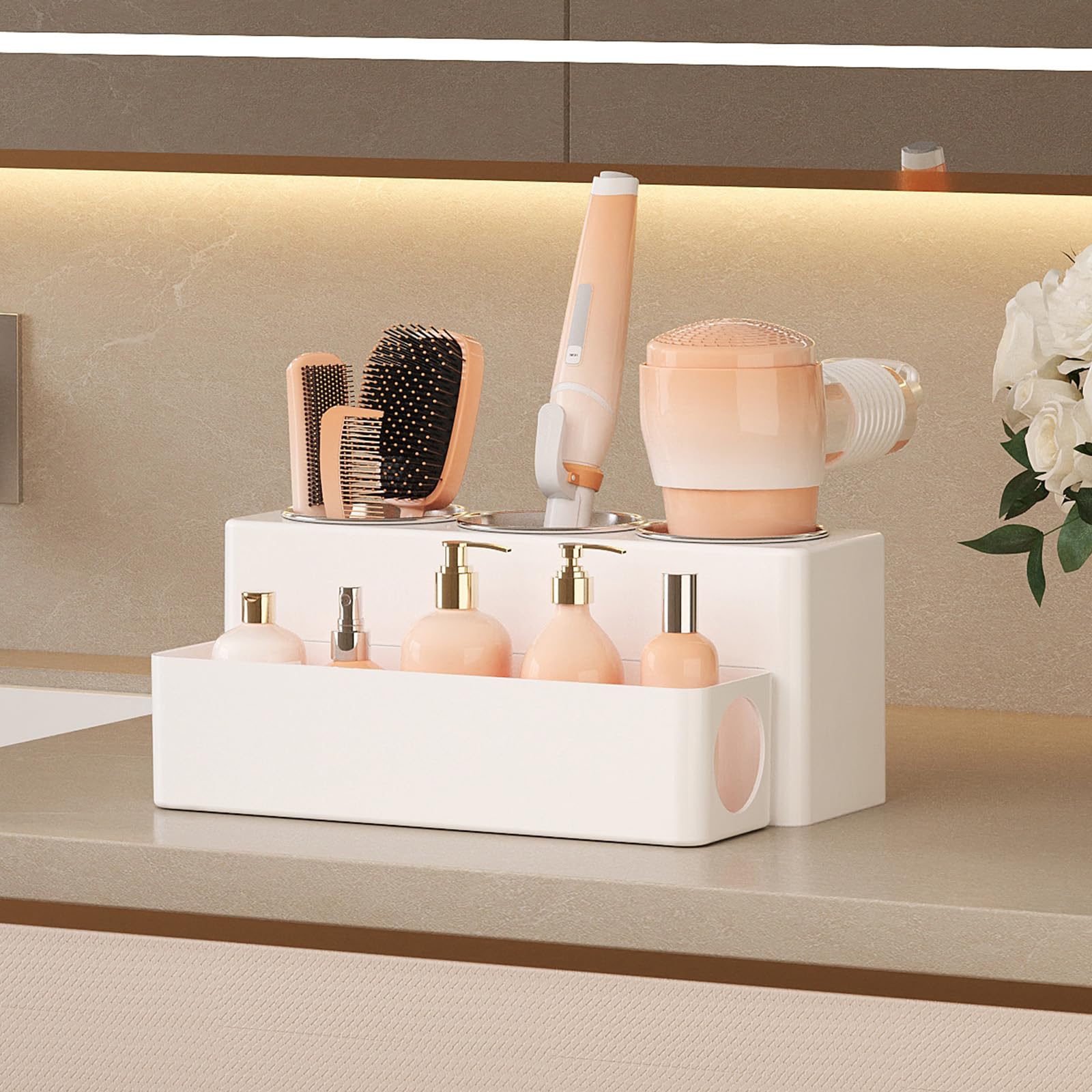 Lifewit acrylic hot tools storage neatly displays curling irons and straighteners