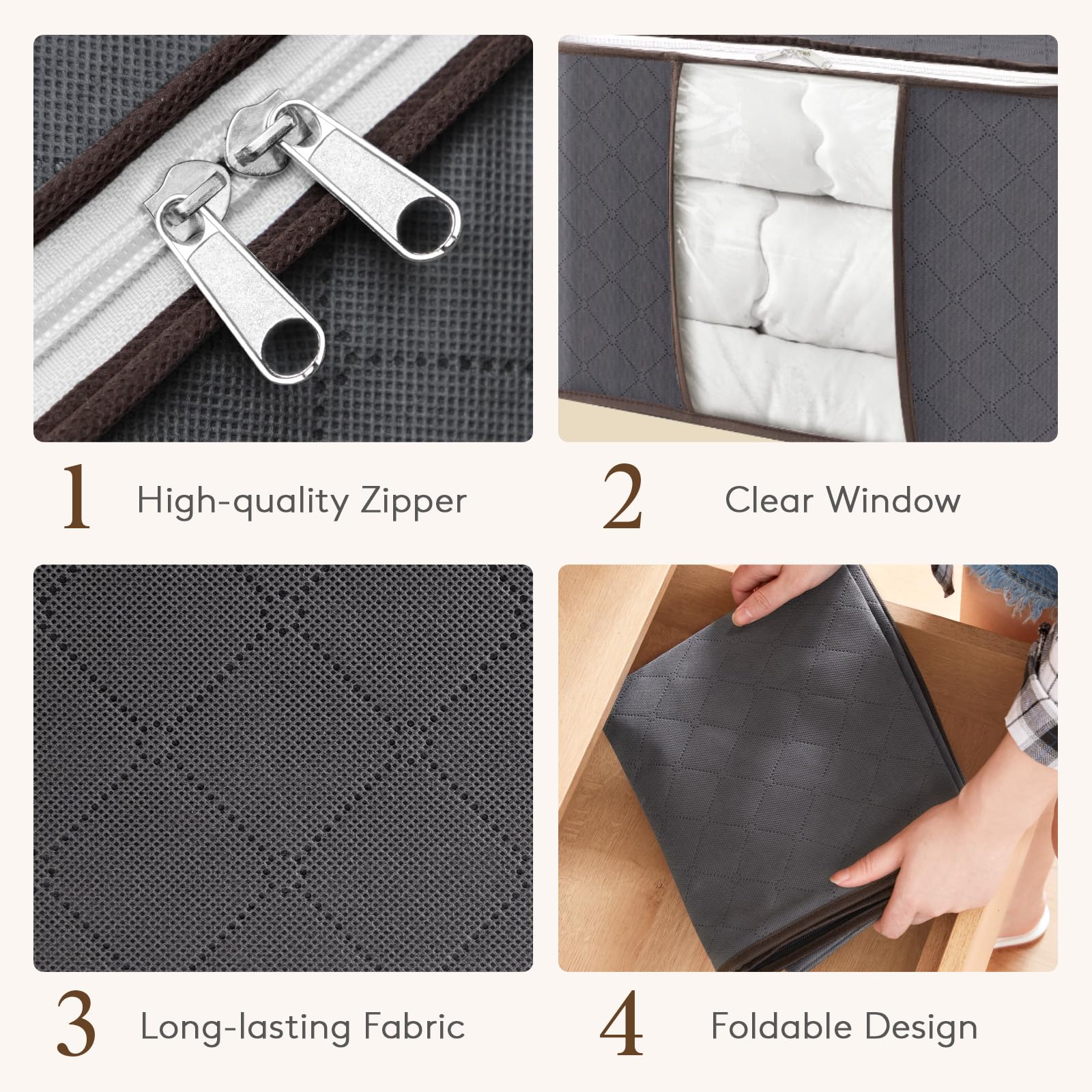 Lifewit breathable fabric enables airflow to protect stored items.