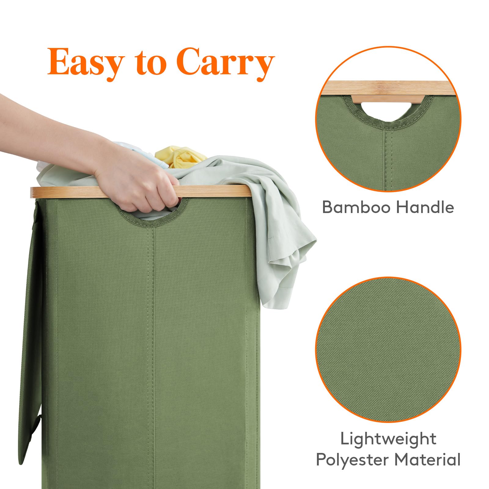 Lifewit breathable polyester fabric keeps its shape.