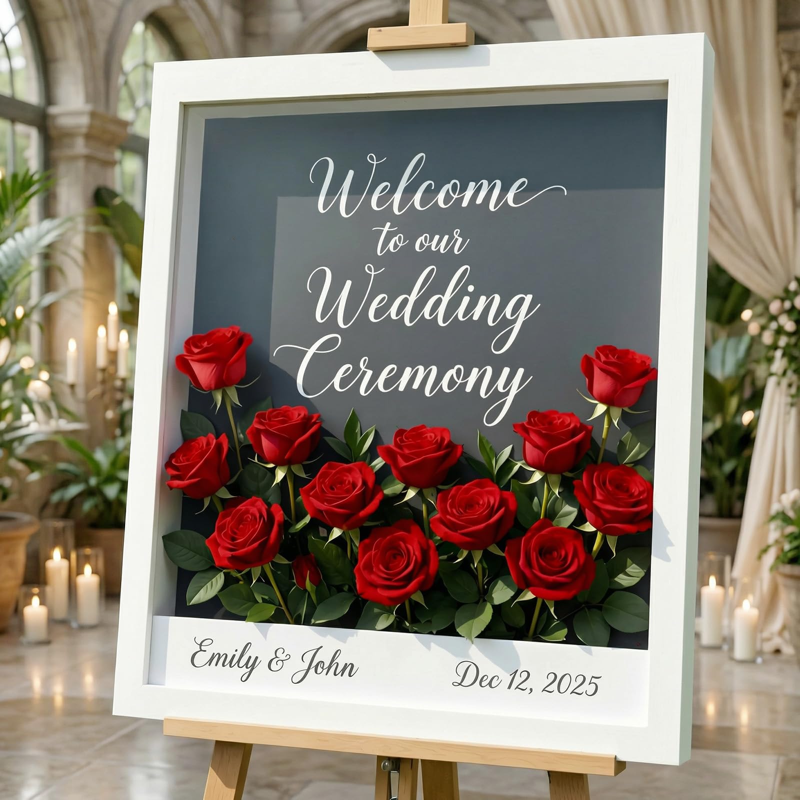 Lifewit Classic Red Rose wedding bouquet idea featuring bendable stems for easy shaping.