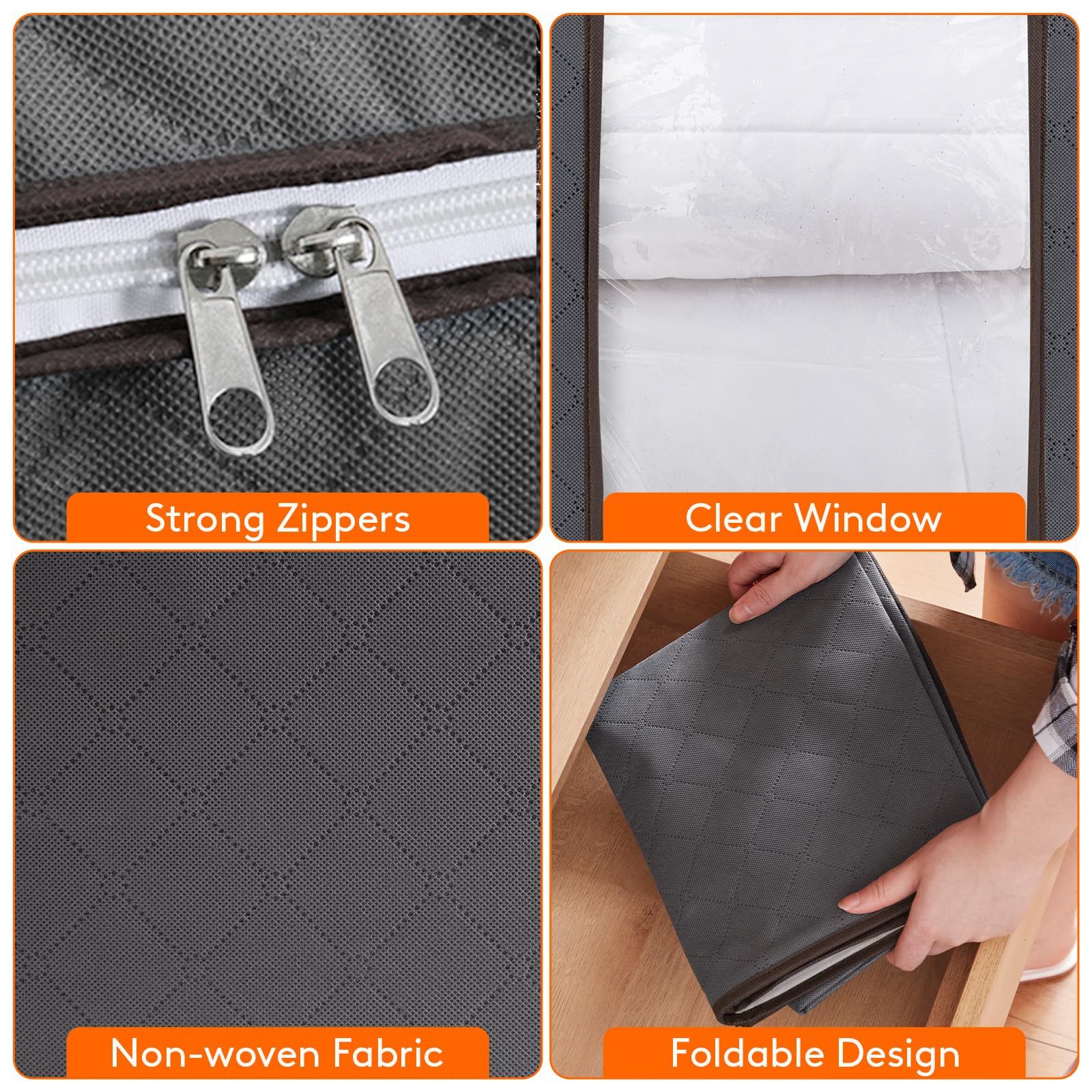 Lifewit clear window bin helps identify contents at a glance.