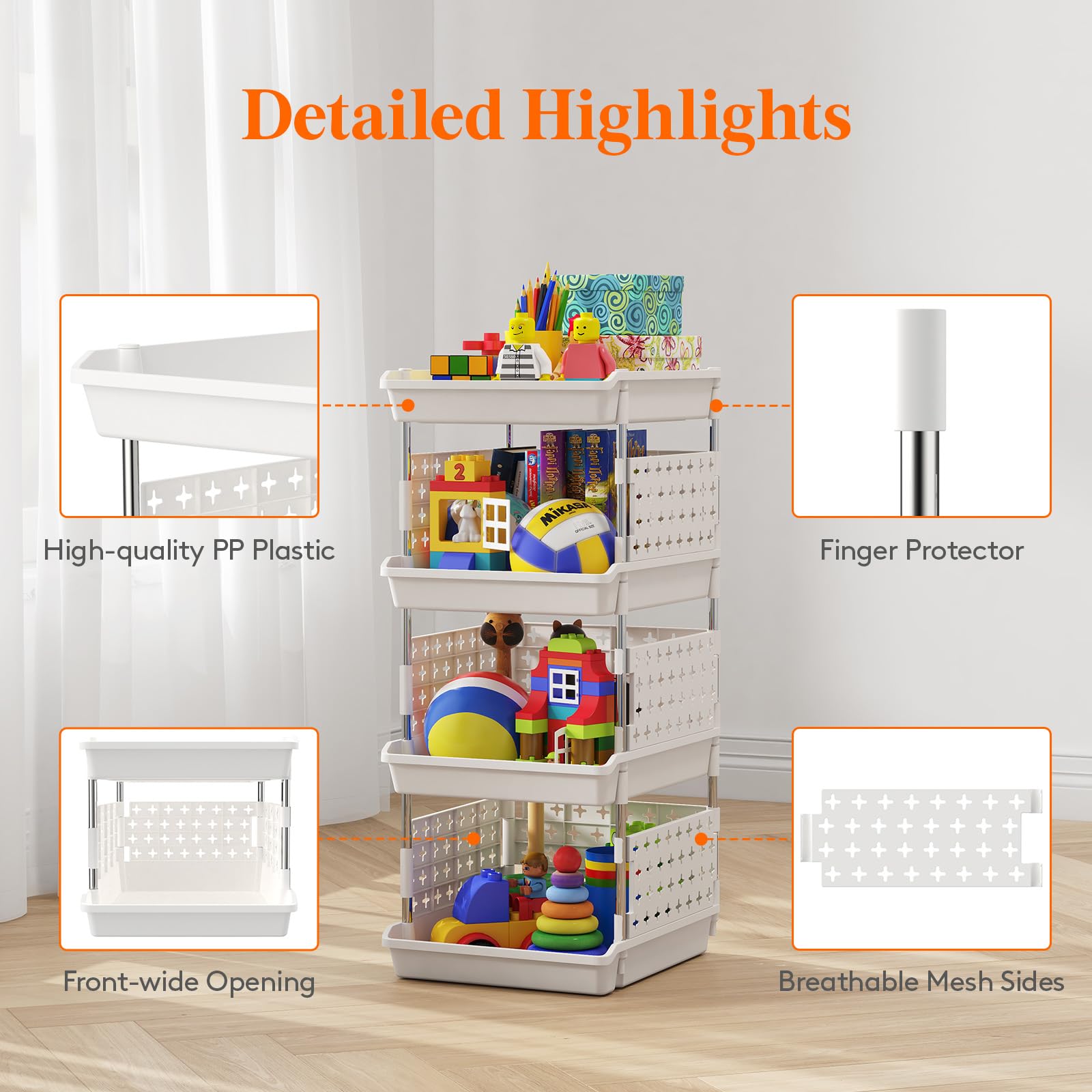 Lifewit closet organization highlights versatile easy to clean design
