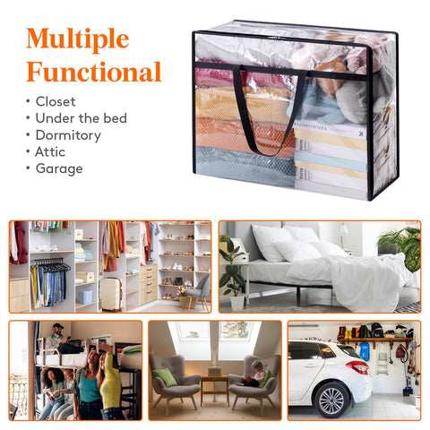 Lifewit 4-pack dorm and moving storage bags