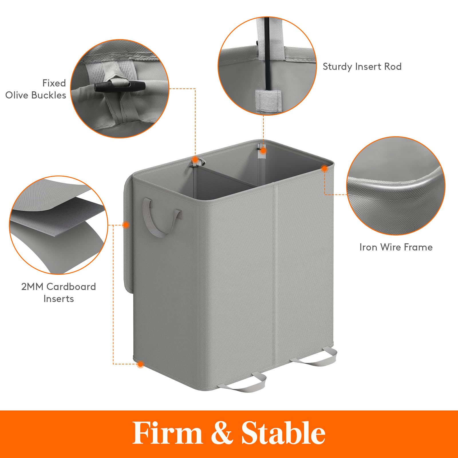 Lifewit lid-open view shows the two-compartment design for easy sorting