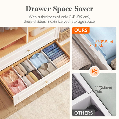 Lifewit divider in bathroom vanity separates cosmetics