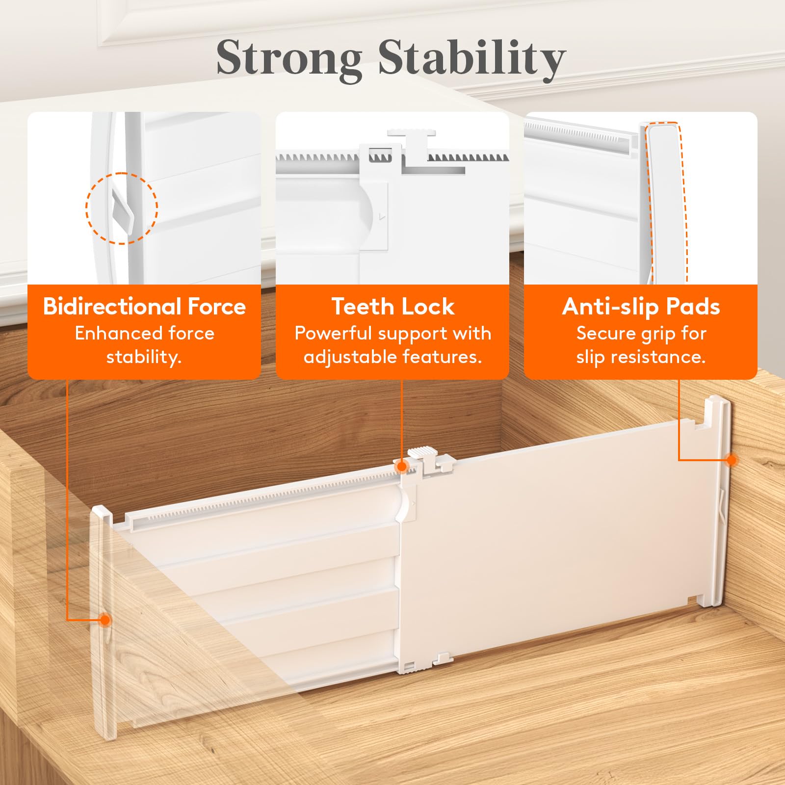 Lifewit drawer divider in kitchen drawer organizes utensils neatly