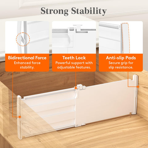 Lifewit drawer divider in kitchen drawer organizes utensils neatly