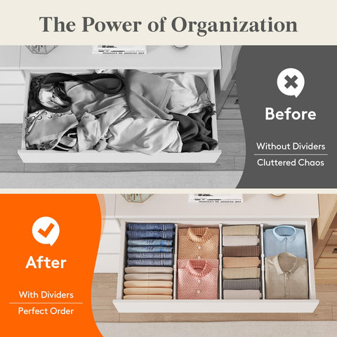 Lifewit multipurpose drawer organizer used across kitchen, closet, and bathroom.