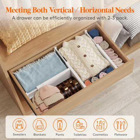 Lifewit multipurpose divider for clothes, utensils, and office items.