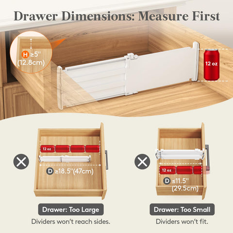 Lifewit non-slip divider with silicone pads stays in place during use.
