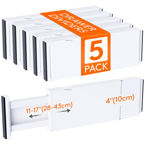 Lifewit 4inch high drawer dividers keep items neatly separated in drawers