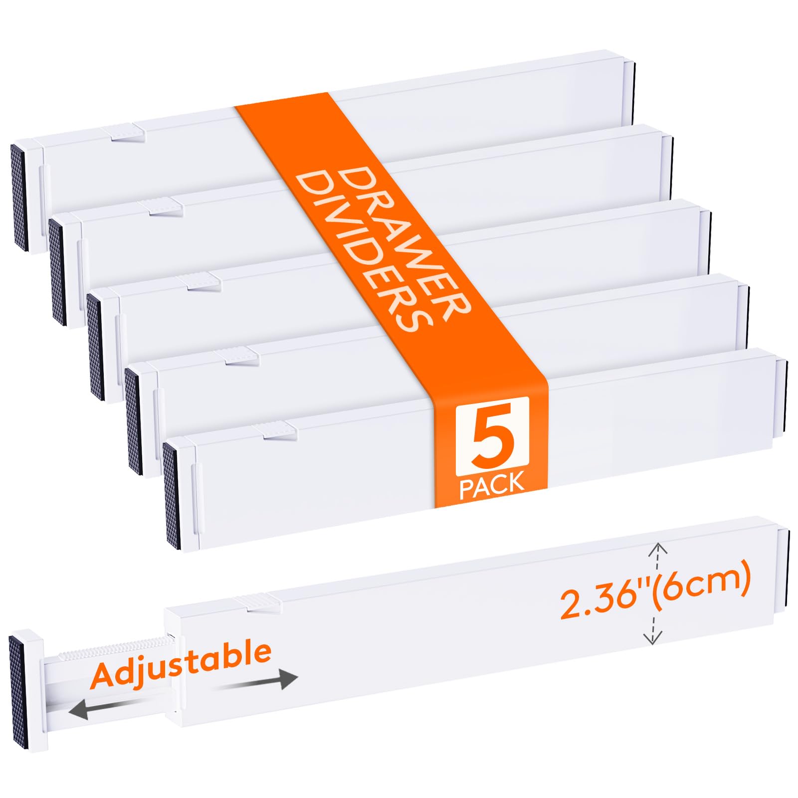 Lifewit drawer dividers expandable assembly keep utensils organized and drawers tidy.