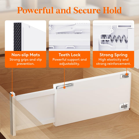 Lifewit divider uses sturdy ABS for durable daily use in closets.