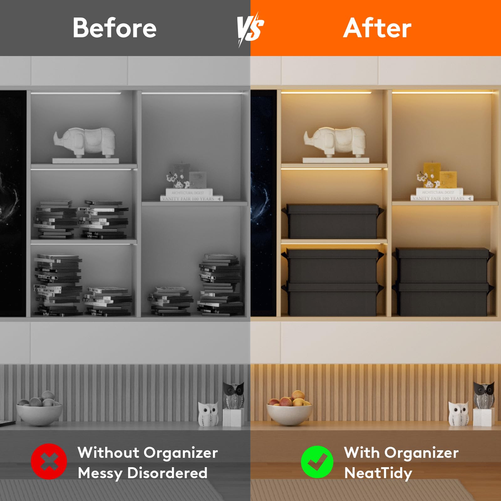 Lifewit ideal for living room organization.