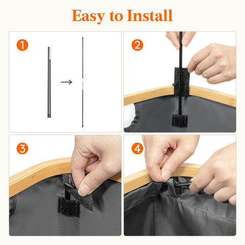 Lifewit easy-assembly foldable design sets up in minutes