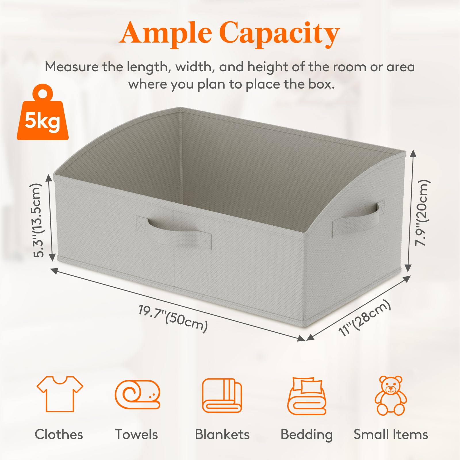 Lifewit extra-large trapezoid bin side view highlighting sturdy structure for daily use.