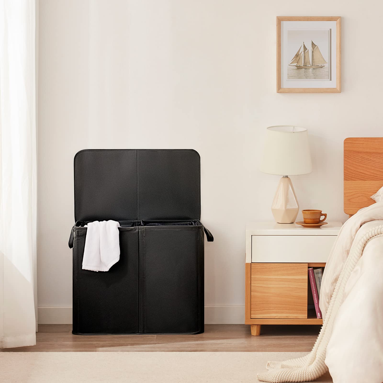 Lifewit flip-open lid maintains a neat, discreet space.