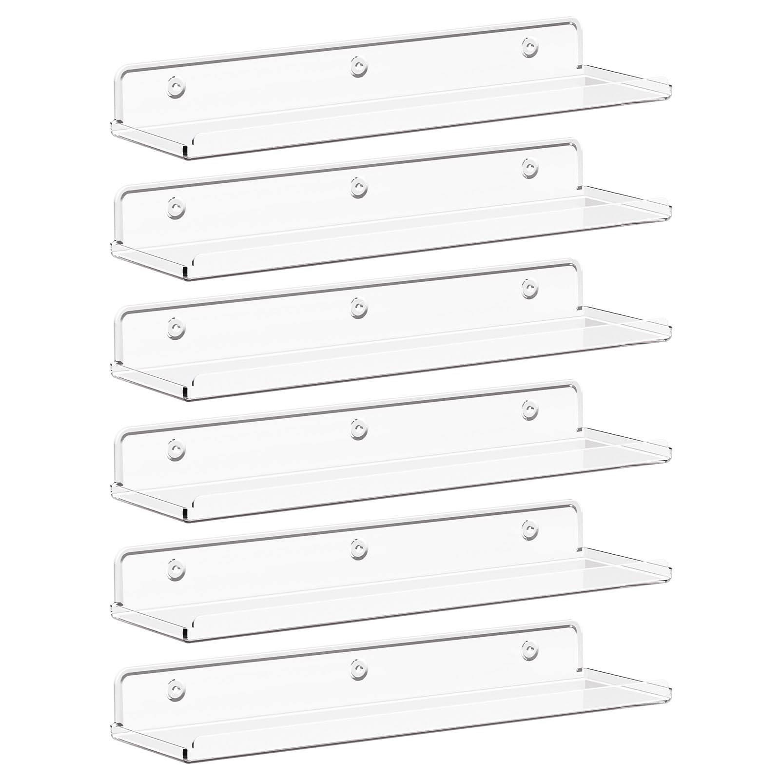 Lifewit floating shelves bathroom organization for toiletries and daily essentials.