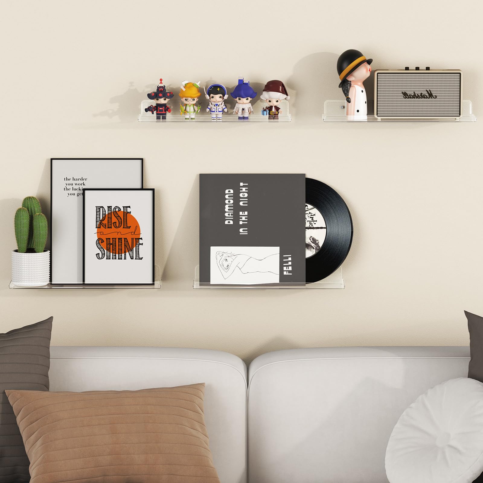 Lifewit nursery shelf adds safe display for keepsakes and soft toys.