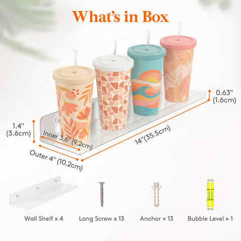 Lifewit shelves for perfume and makeup keeps products accessible and organized.