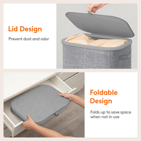 Lifewit foldable design stores flat when not in use.