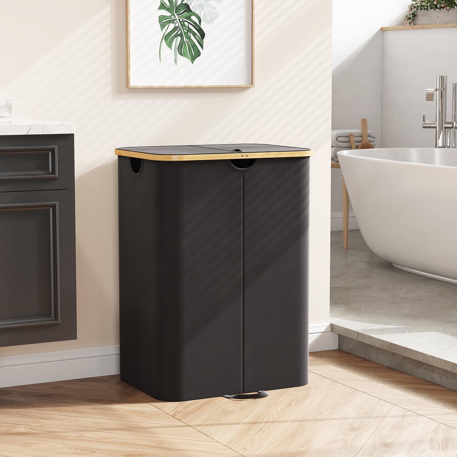 Folding design allows compact storage when the basket isn't in use.