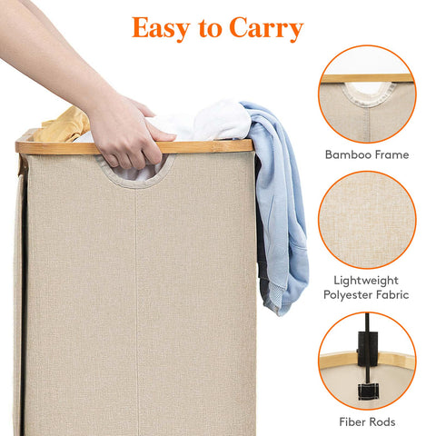 Lifewit freestanding structure provides upright support for laundry needs.