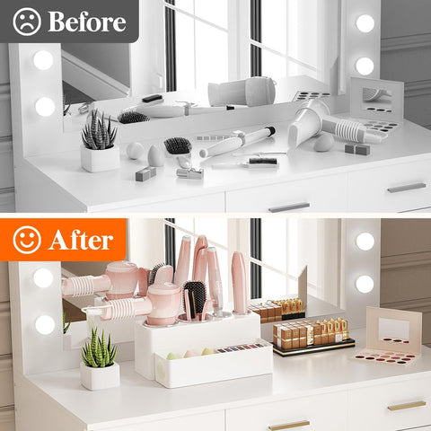 Lifewit countertop organizer ready for daily bathroom use.