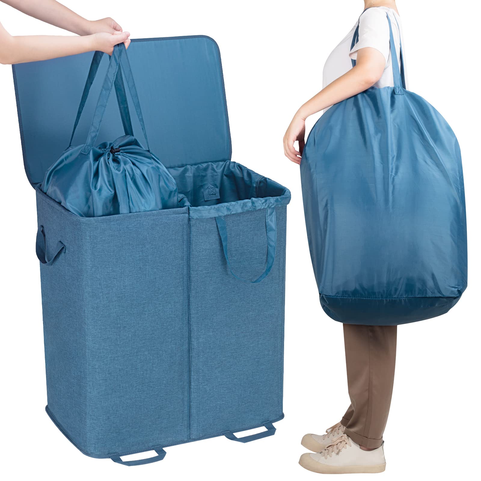 Lifewit hamper assembly with rod frame for a sturdy, quick setup.