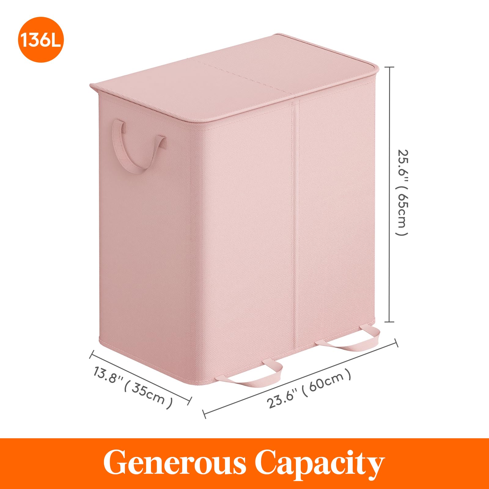 Lifewit hamper collapses flat for compact storage when unused.