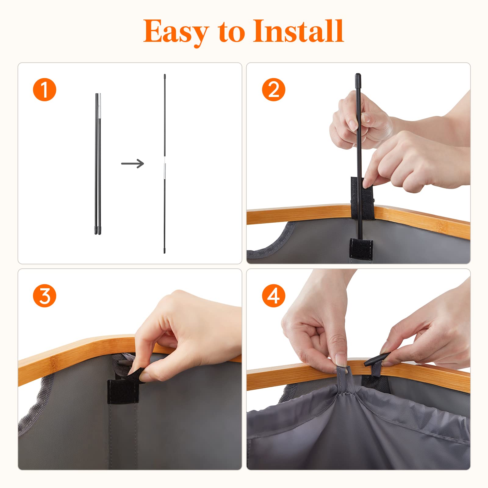 Lifewit large 100L capacity fits multiple loads.