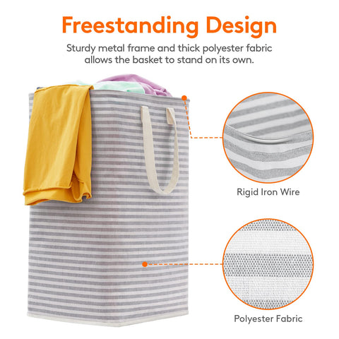 Lifewit 80L collapsible laundry basket saved space when not in use.