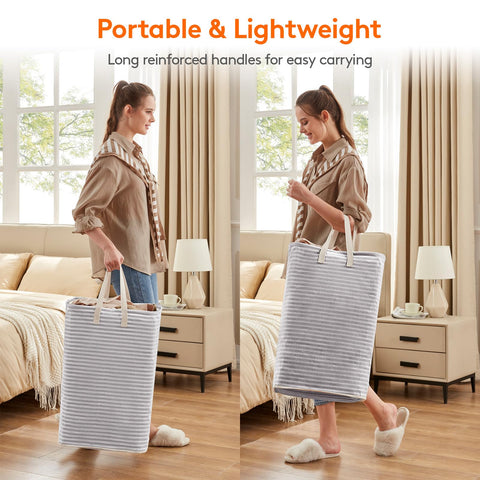 Lifewit 80L capacity allows handling multiple loads in one basket.