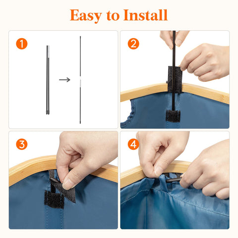 Lifewit bamboo handles offer comfortable grip during transfers.