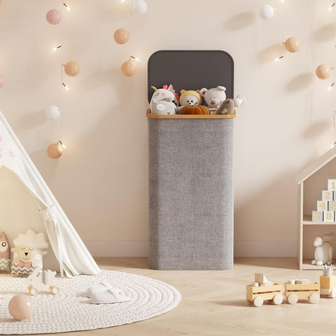 Lifewit lid helps maintain a tidy, odor-controlled laundry area.