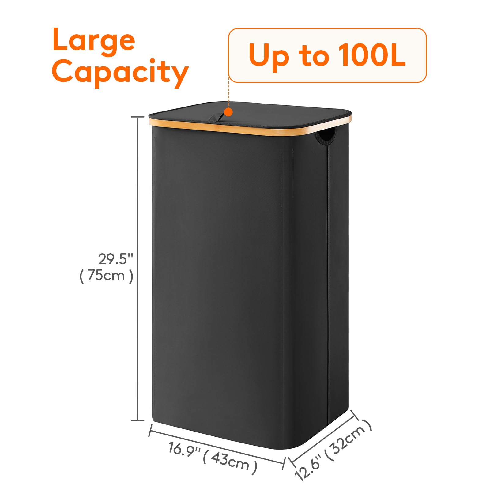 Lifewit lid design helps contain odors and keeps spaces tidy.