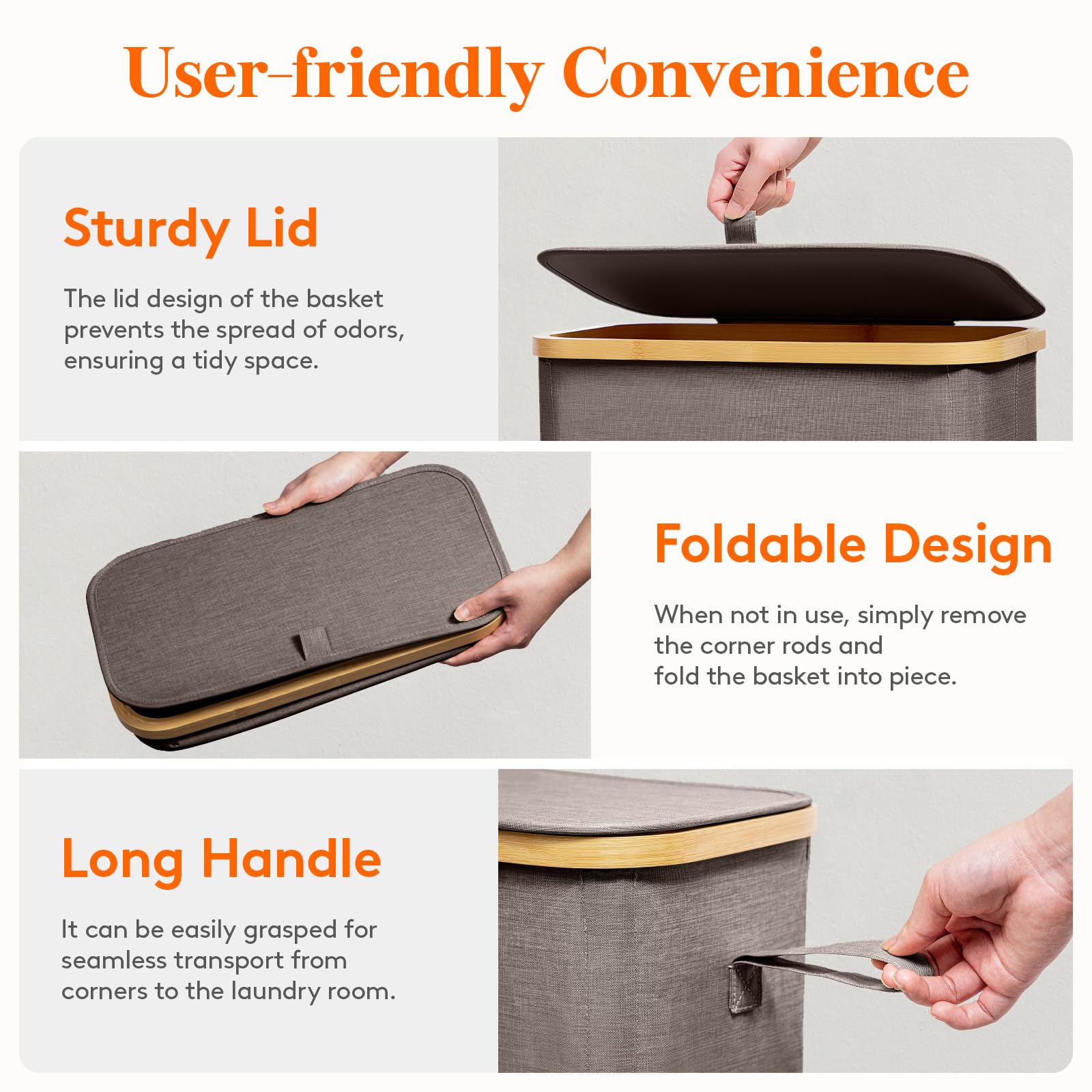 Long carry handle enables effortless transport between rooms.
