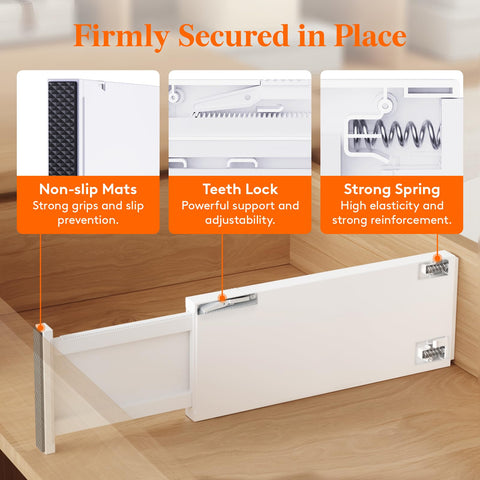 Lifewit multipurpose drawer organizers simplify closet, kitchen, and office storage