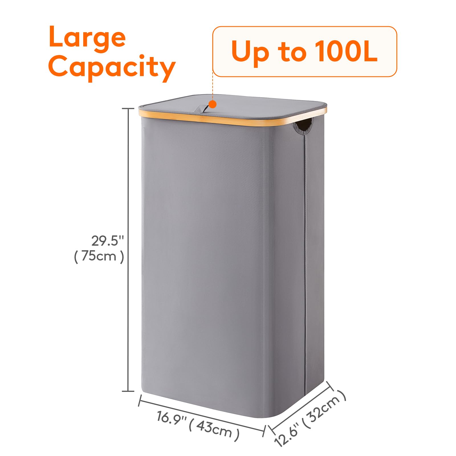 Lifewit lid design helps contain odors and keep spaces tidy.