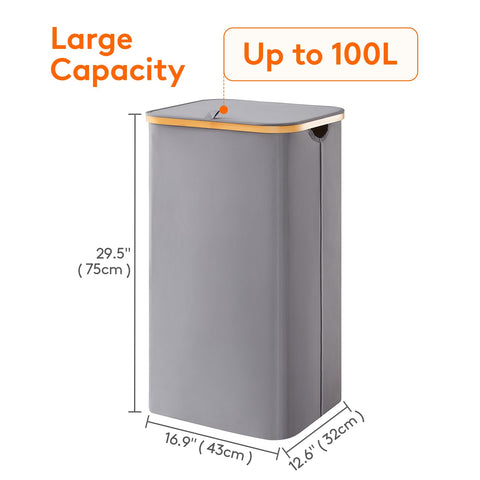 Lifewit lid design helps contain odors and keep spaces tidy.