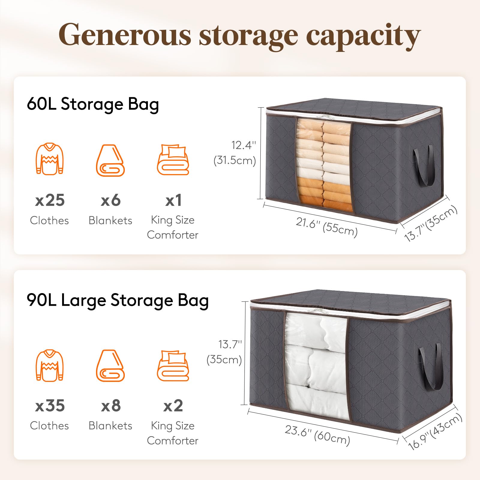 Lifewit bin with reinforced handles for durable lifting