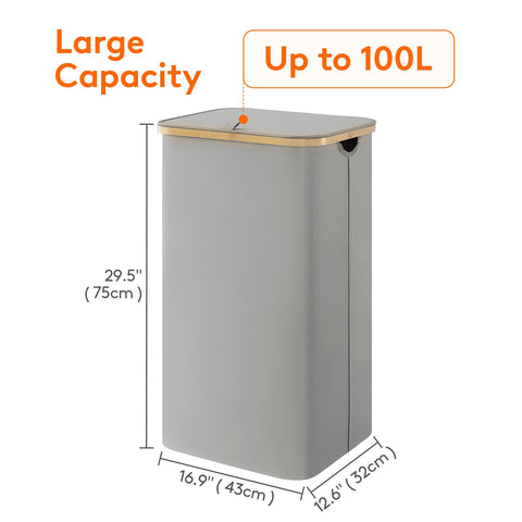 Removable inner bag from Lifewit basket allows simple loading and washing.