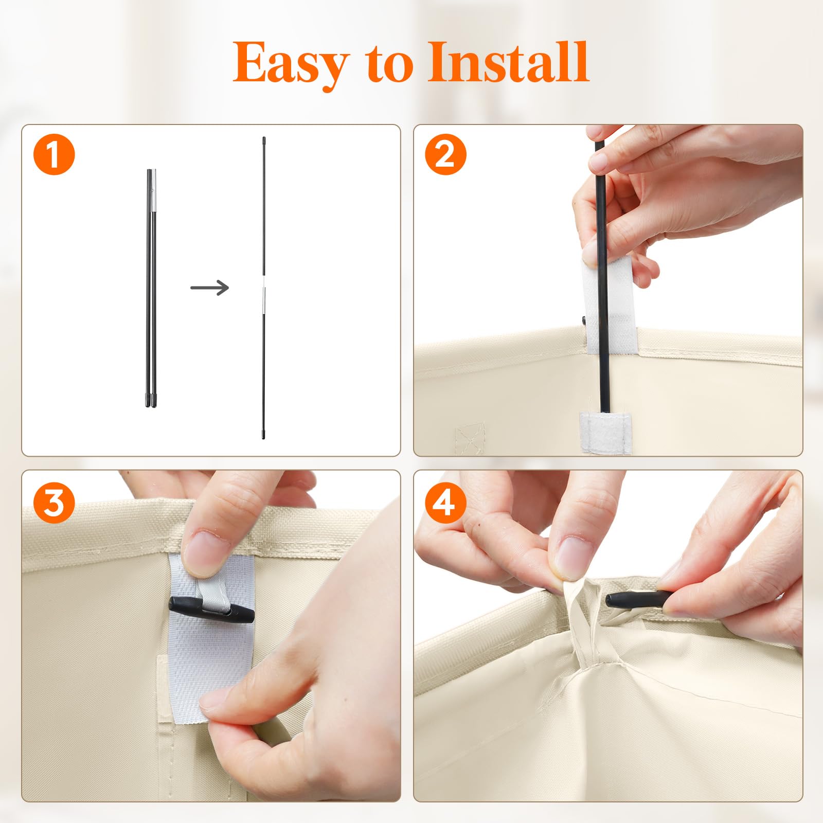Lifewit removable laundry bags for easy washing and transport.