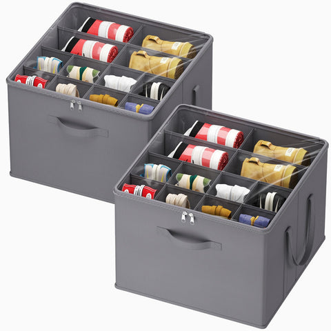 Lifewit shoe storage organizer with clear cover for quick access.