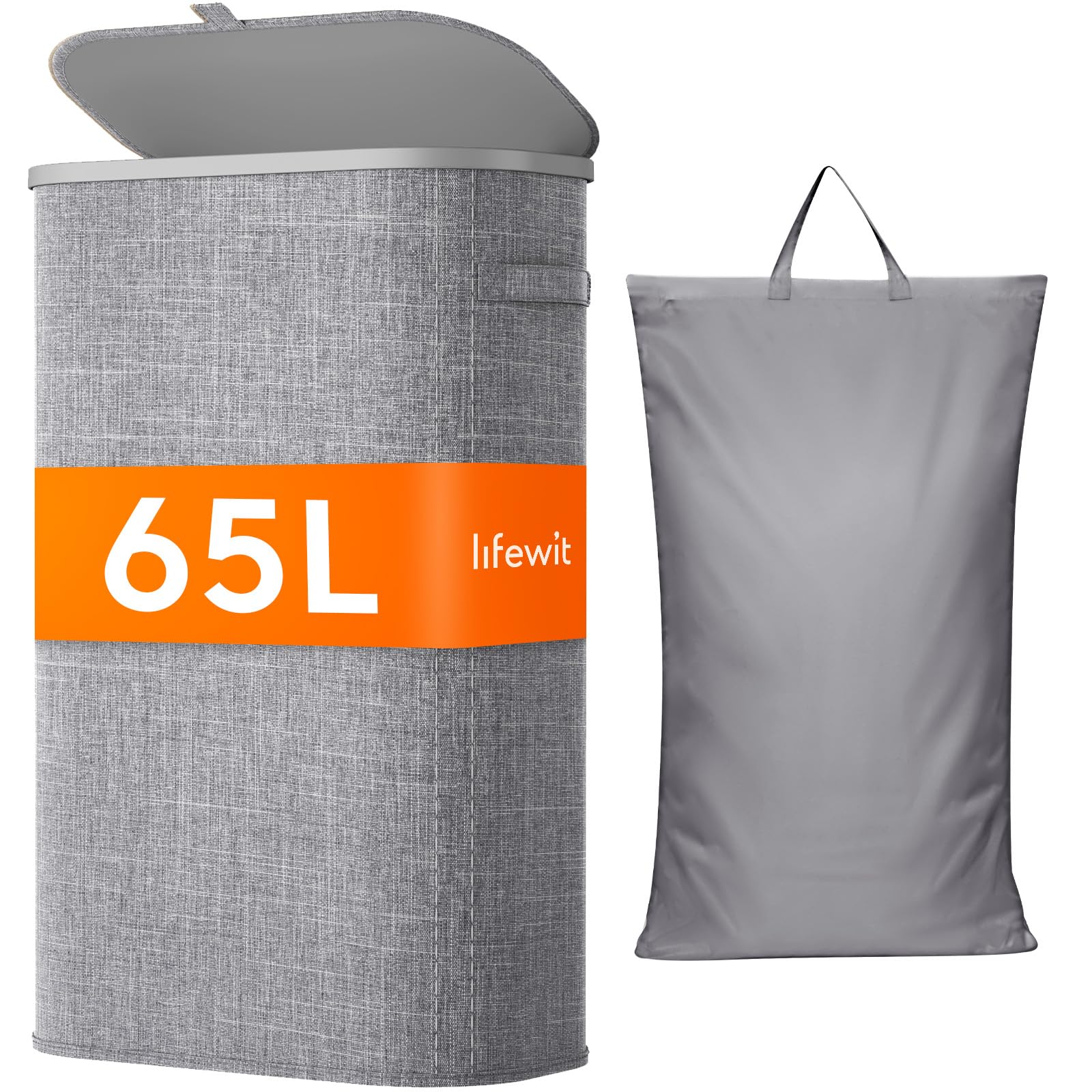 Lifewit Slim Laundry Basket with Lid keeps laundry contained and odors at bay