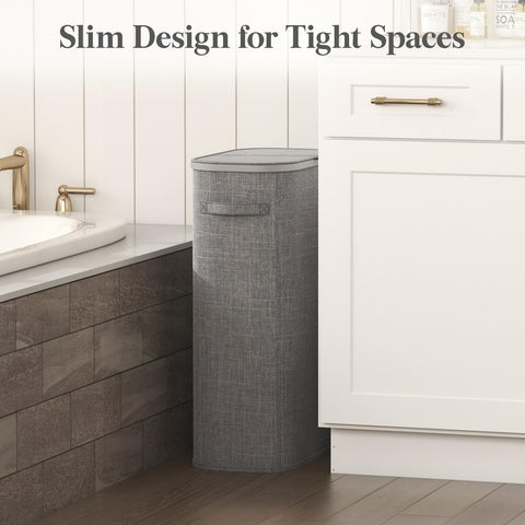 Lifewit Slim Laundry Basket with removable bag for easy laundry trips