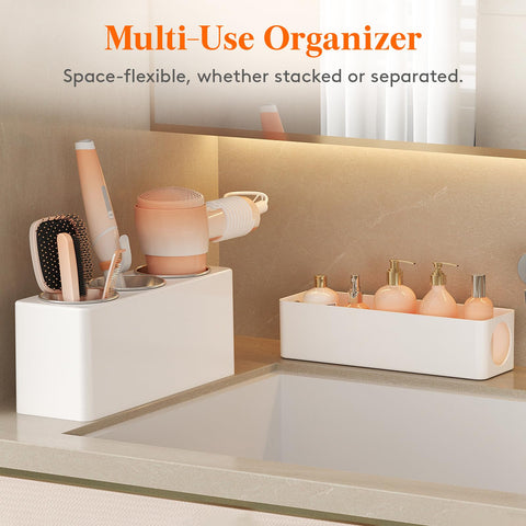 Lifewit split design fits narrow countertops for compact bathroom spaces