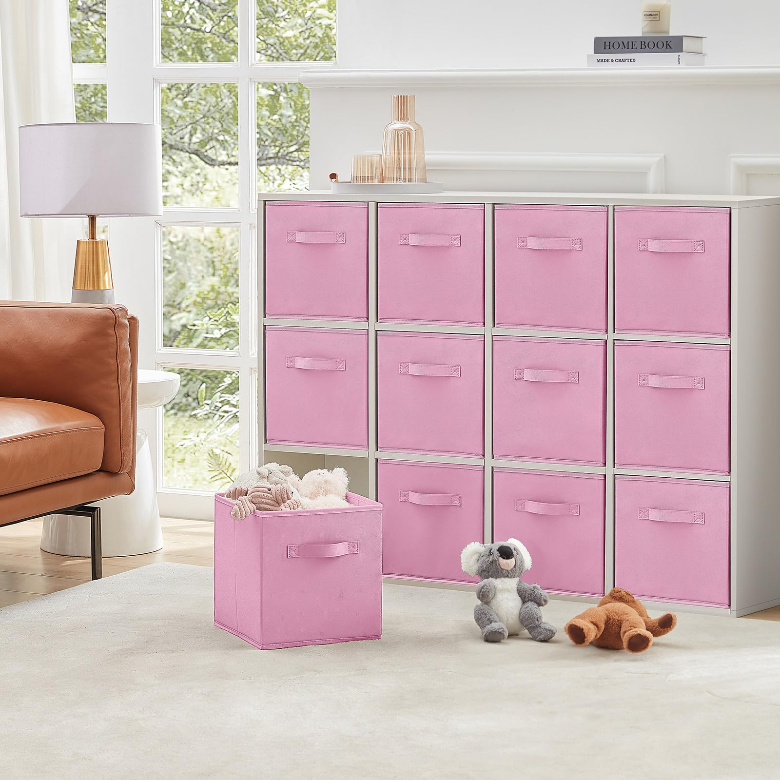 Lifewit pink decorative cubes add a soft touch to rooms.
